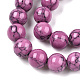 Окрашенные синтетической бирюзы шарика Gemstone пряди TURQ-R032-8mm-XSS15-3