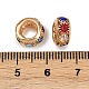 Латунные бусины со стразами  KK-U071-02C-02KCG-3