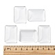 Прозрачные стеклянные кабошоны прямоугольник GGLA-R025-33x23-2