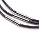 Коровья кожа ожерелье шнура материалы MAK-G003-04A-2