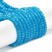 Запекание расписных стеклянных бусин с имитацией нефрита DGLA-A034-J2MM-A13