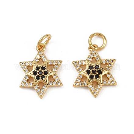 Латунные микро проложить кубического циркония подвески KK-C093-26B-G-1