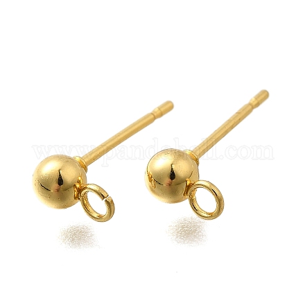 201 фурнитура для сережек-гвоздиков из нержавеющей стали STAS-R156-01G-05-1