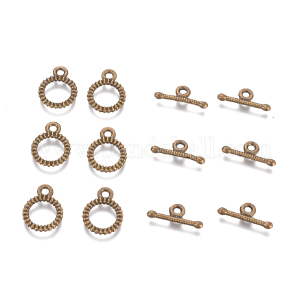 Застежка тоггл из сплава TIBE-G015-07AB-NF-1