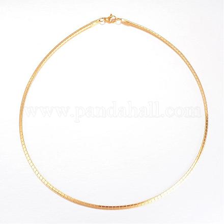 Ожерелья из нержавеющей стали 304 NJEW-D274-01G-1