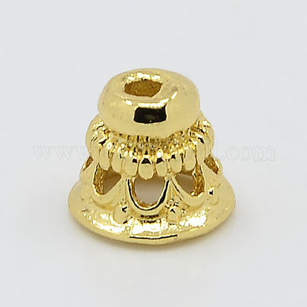 Настоящие 18k позолоченные латунные шарики KK-K093-03G-1
