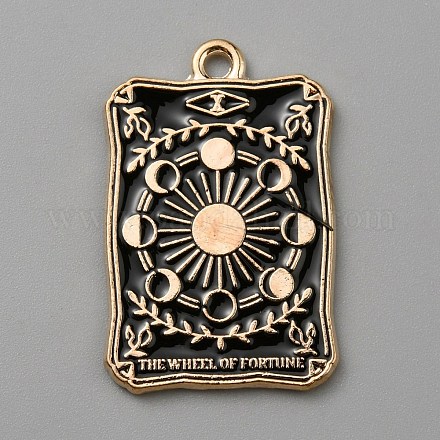 Подвески из эмали и сплава ENAM-WH0064-24I-1