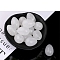 Natural Quartz Crystal Egg Figurines Statues for Home Office Desktop Decoration, 30x20mm