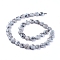 Natural Sesame Jasper/Kiwi Jasper Beads Strands, Flat Round, 10~11x4~5mm, Hole: 0.8~1mm, about 39pcs/Strand, 15.35 inch(39cm)