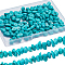 2 Strands Natural Howlite Beads Strands, Dyed & Heated, Nuggets, 9~18x8~12x2~6mm, Hole: 2mm, 15.7 inch(40cm)
