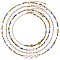 4Pcs 4 Style Natural Pearl & Glass Seed Beaded Necklaces Set with Evil Eye for Women, Mixed Color, 15.16~21.85 inch(38.5~55.5cm)