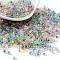 Glass Seed Beads, Peanut, Colorful, 4.5x3x3mm, Hole: 0.8mm, about 10384pcs/pound