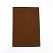 Jewelry Flocking Cloth, Polyester, Self-adhesive Fabric, Rectangle, Coffee, 29.5x20x0.07cm
