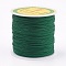 Polyester Cord, Dark Green, 0.8mm, about 87.48 yards(80m)/roll