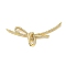 Rack Plating Brass Pave Cubic Zirconia Pendants, Bowknot, Long-Lasting Plated, Lead Free & Cadmium Free, Real 18K Gold Plated, 21.5x45x7mm, Hole: 0.9mm