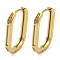 304 Stainless Steel Hoop Earring Findings, Oval, Earring Settings for Rhinestone, Real 14K Gold Plated, 19 Gauge, 19x2mm, Pin: 0.9mm