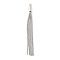 Brass Big Tassel Pendants, Platinum, 60x4mm, Hole: 1.6mm