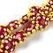 Handmade Lampwork Beads, Flower, Duck, Bumpy, Red, 21x19x10mm, Hole: 2mm