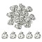 20Pcs Tibetan Style Halloween Pumpkin Jack-O'-Lantern Alloy Pendants, Lead Free & Cadmium Free, Antique Silver, 18x16x3mm, Hole: 1.8mm