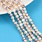 Natural Cultured Freshwater Pearl Beads Strands, Two Sides Polished, Grade 5A+, Mixed Color, 5~6mm, Hole: 0.7mm, about 63pcs/strand, 13.46~13.66''(34.2~34.7cm)