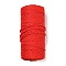 Cotton String Threads for Crafts Knitting Making, Crimson, 3mm, about 109.36 Yards(100m)/Roll