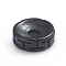 Retro Ion Plating(IP) 304 Stainless Steel Spacer Beads, Flat Round with T Pattern, Gunmetal, 8x2.8mm, Hole: 2.2mm