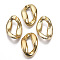 CCB Plastic Linking Rings, Quick Link Connectors, For Jewelry Curb Chains Making, Twist, Golden, 52.5x35x16mm, Inner Diameter: 10x29mm