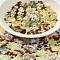 Mixed Styles Glass Beads, Mixed Shapes, Mixed Color, 1.5~14x2~15x2~7mm, Hole: 0.8~1mm