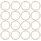 Beebeecraft 1 Box 50Pcs Closed Jump Ring 18K Gold Plated Brass Textured Round Linking Rings for Earring Bracelet Necklace Jewelry DIY Craft Findings