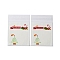 Christmas Theme Plastic Bakeware Bag, with Self-adhesive, for Chocolate, Candy, Cookies, Square, Light Grey, 130x100x0.2mm, about 100pcs/bag