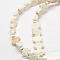 Geark Cross Natural Magnesite Beads Strands, 8x8x3mm, Hole: 0.8mm, about 49pcs/strand, 15.5 inch