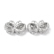 Brass Multi-Strand Links, Cadmium Free & Nickel Free & Lead Free, Hollow Butterfly, Real Platinum Plated, 9.5x16x4.5mm, Hole: 1.2mm