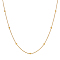 Stainless Steel Beaded Snake Bone Chain Necklace for Girls