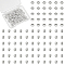 UNICRAFTALE About 100Pcs Spacer Beads Stainless Steel Rondelle Loose Beads 5mm Metal Smooth Large Hole Beads Flat Round Beads Bead Spacers Findings forDIY Jewelry Making Hole 3mm