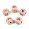 Engraved Beech Wood Beads, Undyed, Cube, Rainbow, 12x12x12mm, Hole: 4~4.5mm