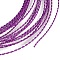 Aluminum Wire, Twisted Flat, for DIY Craft, Dark Violet, 1mm, 18 Gauge, about 16.40 Feet(5m)/Roll
