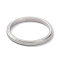 Non-Tarnish 2mm Matte Plain Dome Finger Ring for Girl Women, 304 Stainless Steel Ring, Stainless Steel Color, US Size 5(15.7mm)