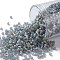 TOHO Round Seed Beads, Japanese Seed Beads, (176BF) Transparent AB Frost Gray, 11/0, 2.2mm, Hole: 0.8mm, about 5555pcs/50g