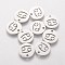 Non-Tarnish 304 Stainless Steel Charms, Flat Round with Constellation/Zodiac Sign, Cancer, 12x1mm, Hole: 1.5mm