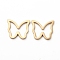 PVD Vacuum Plating 304 Stainless Steel Linking Rings for Jewelry Making, Manual Polishing, Butterfly, Golden, 10.5x12.5x1mm, Inner Diameter: 5x8.5mm