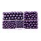 Eco-Friendly Dyed Glass Pearl Round Pearlized Bead, Indigo, 4~10mm, Hole: 0.7~1.5mm, 430pcs/box