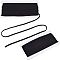 NBEADS about 21.88 Yards(20m) Sewing Elastic Band, 5mm Flat Elastic Band Polyester Elastic String Stretchable Cord Ribbon for DIY Shoulder Bra Clothes Waistband Sewing Project, Black