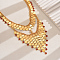 Vintage Exotic Style Tassel Face Mask Metal Headbands for Women, Golden, 590mm long + 50mm extend