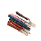Leather Watch Bands, with 304 Stainless Steel Clasps, Mixed Color, 82~115x12x3.5~4mm