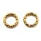 304 Stainless Steel Jump Rings, Open Jump Rings, Twisted, Round Ring, Real 18K Gold Plated, 6x1mm, 18 Gauge, Inner Diameter: 4mm