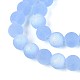 Матовые прозрачные стеклянные бусины GLAA-T032-T10mm-MBB04-3