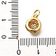 Латунные микро проложить кубического циркония подвески KK-G519-09G-03-3