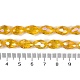 Прозрачные стеклянные бусины гальваническим пряди EGLA-N013-T4mm-B04-4