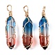 Подвески lampwork GLAA-T023-07O-2