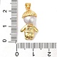Латунные микро проложить кубического циркония подвески KK-E061-01G-3
